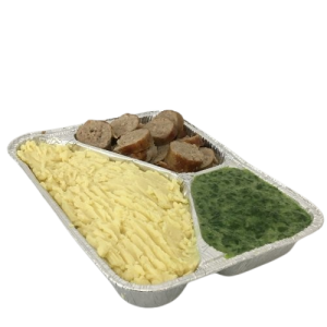 Aardappel puree met spinazie